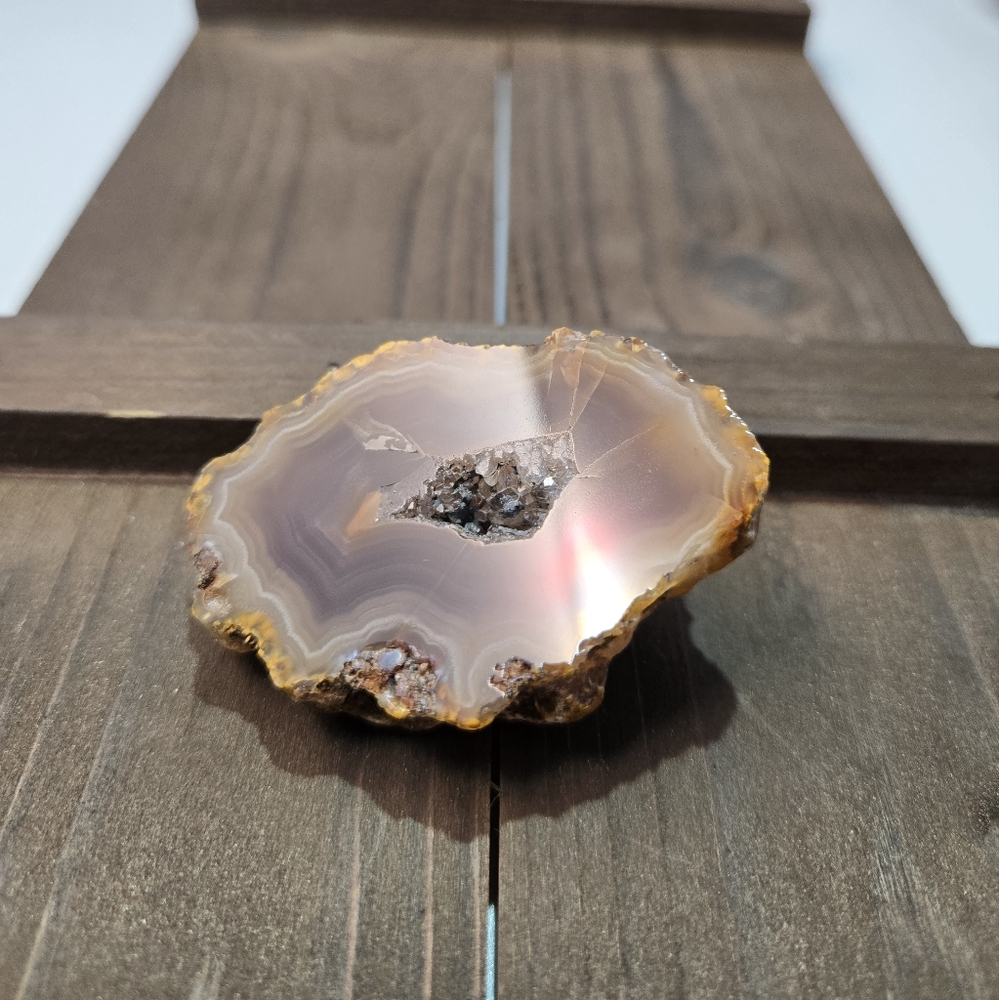 Coyamito Purple Lace Crystal Agate Laguna Mexico - Picture 2 of 14